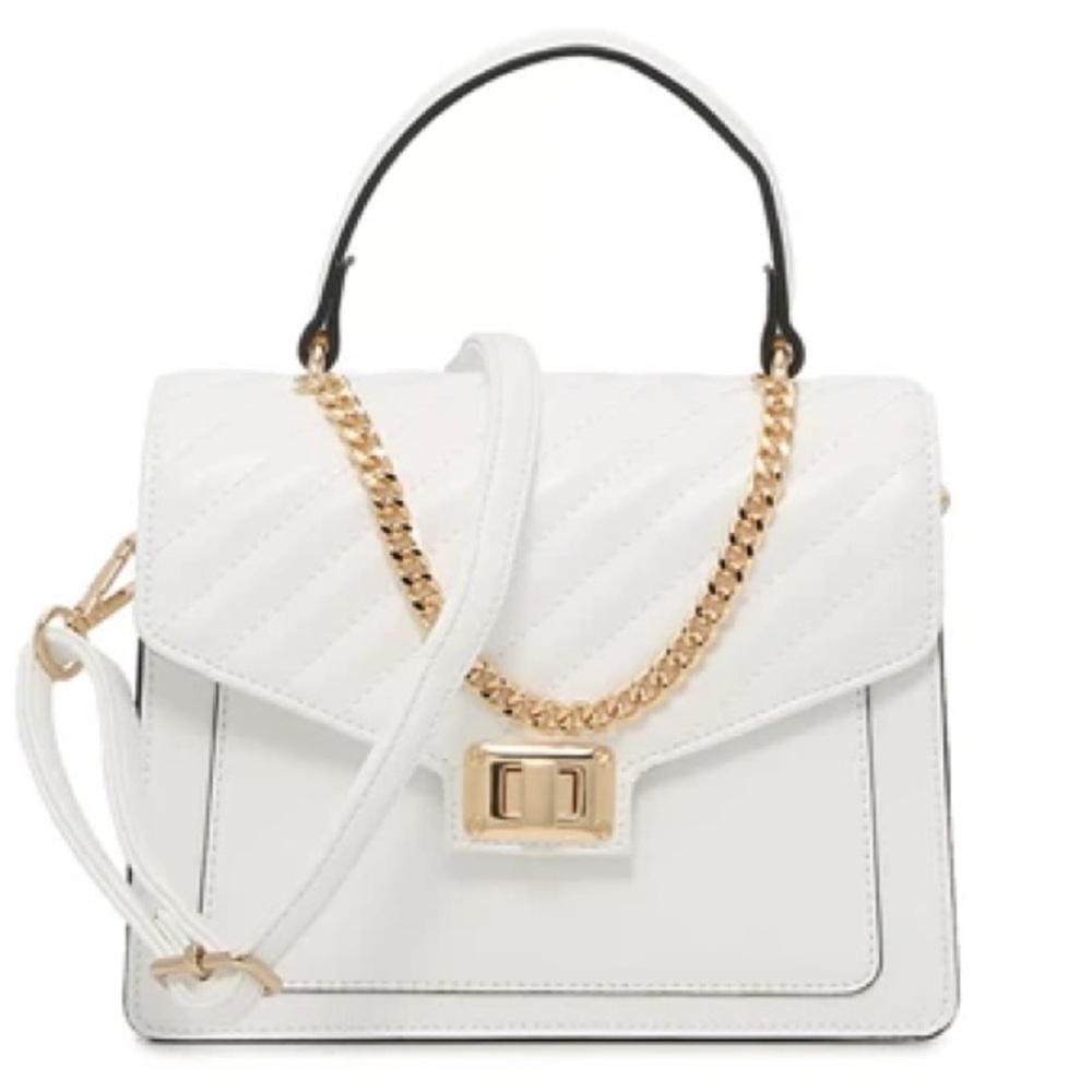NWT Aldo Matthan Convertible White Satchel